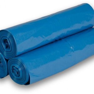 Vrecia na odpad, HDPE, modré, 120L, 40 mikrónov