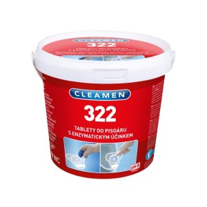 CLEAMEN 322 tablety do pisoára + sitko, 12ks